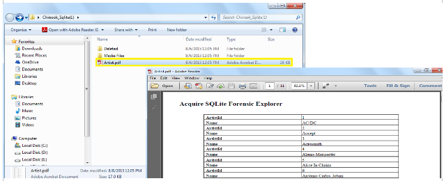 SQLite Forensic Explorer