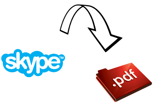 Skype to PDF