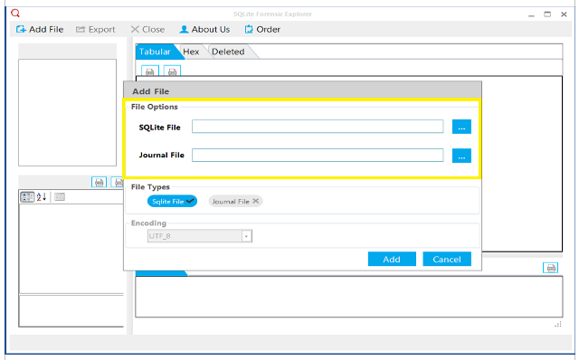 SQLite Forensic Explorer