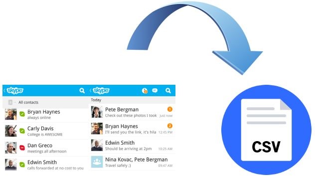 export skype contacts to csv
