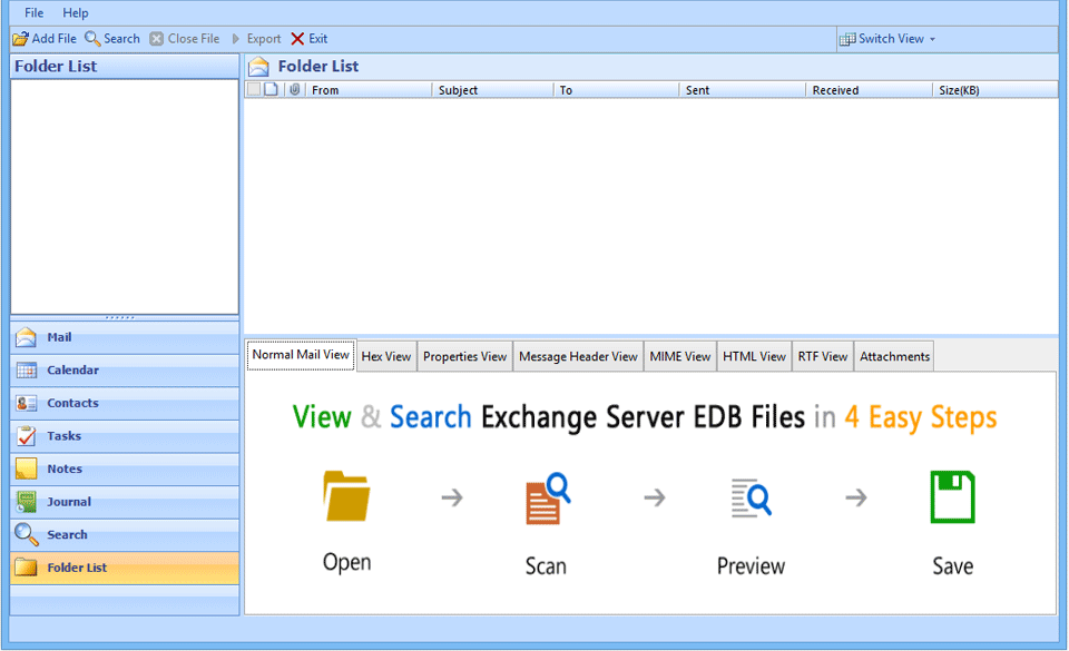 Launch edbViewer