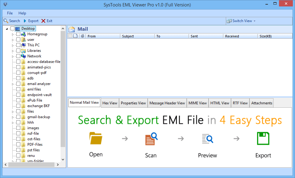 Launch EML Viewer Pro